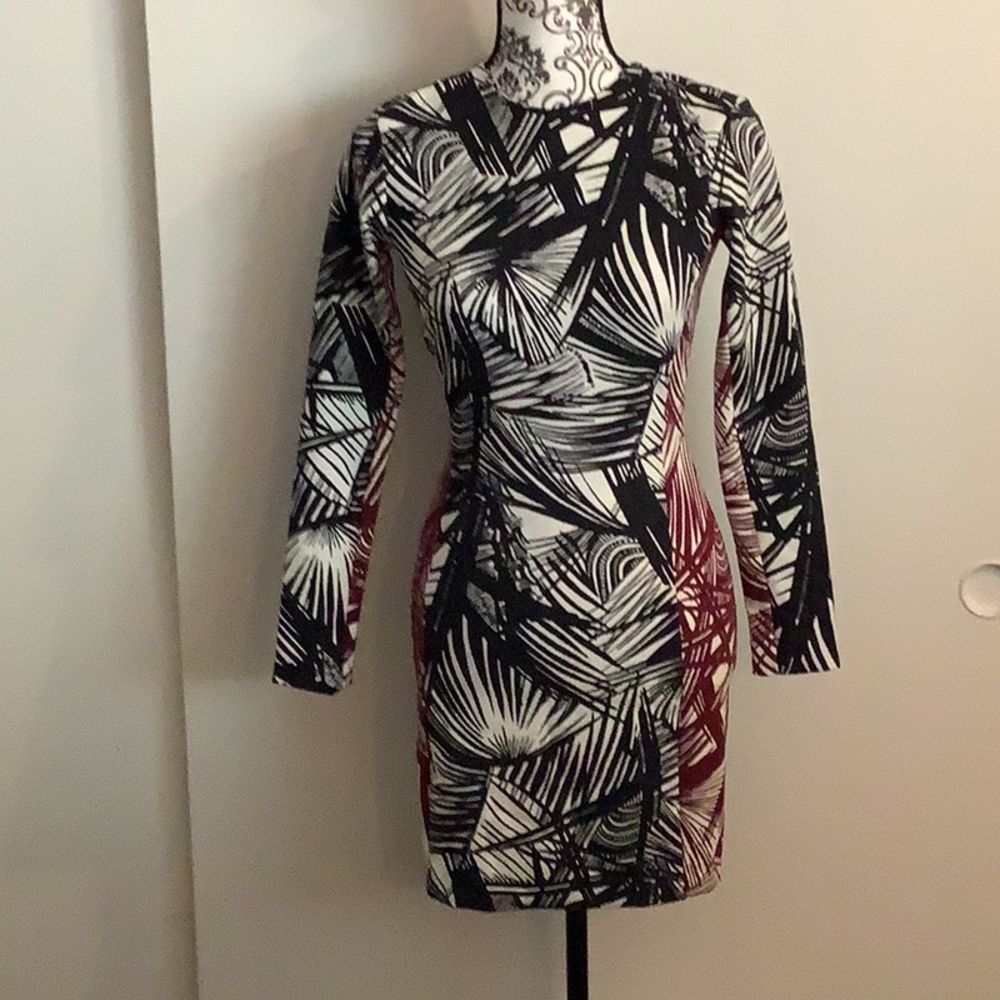 Elizabeth and James Palm Print dress